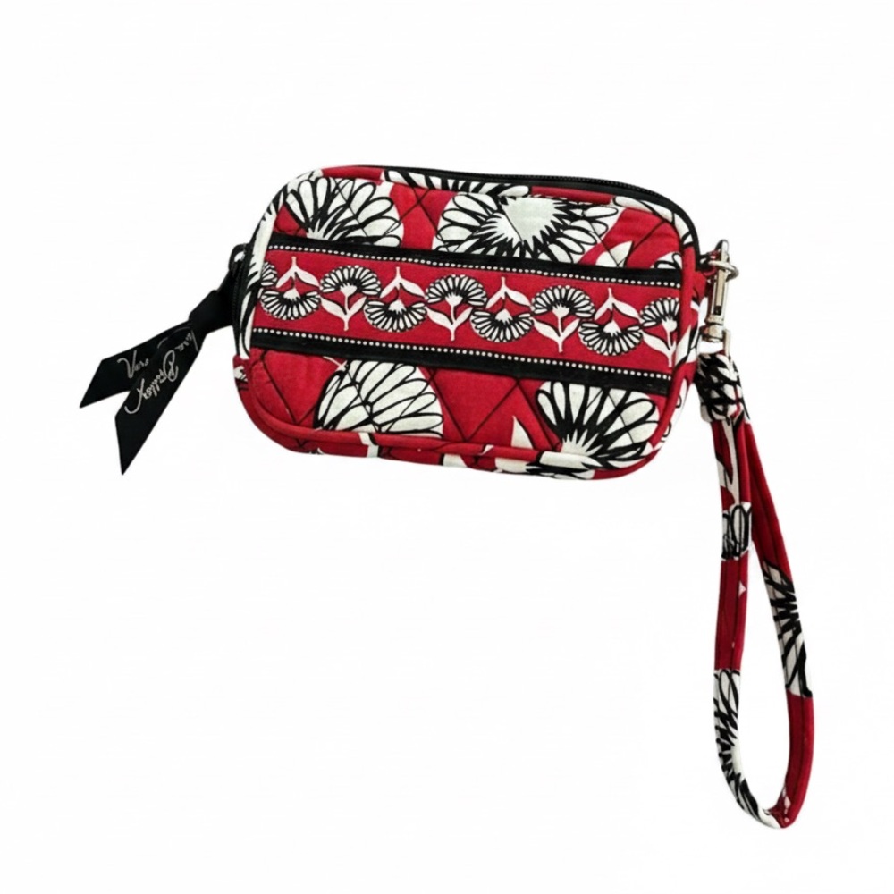 VERA BRADLEY Deco Daisey Wristlet card holder NWOT
